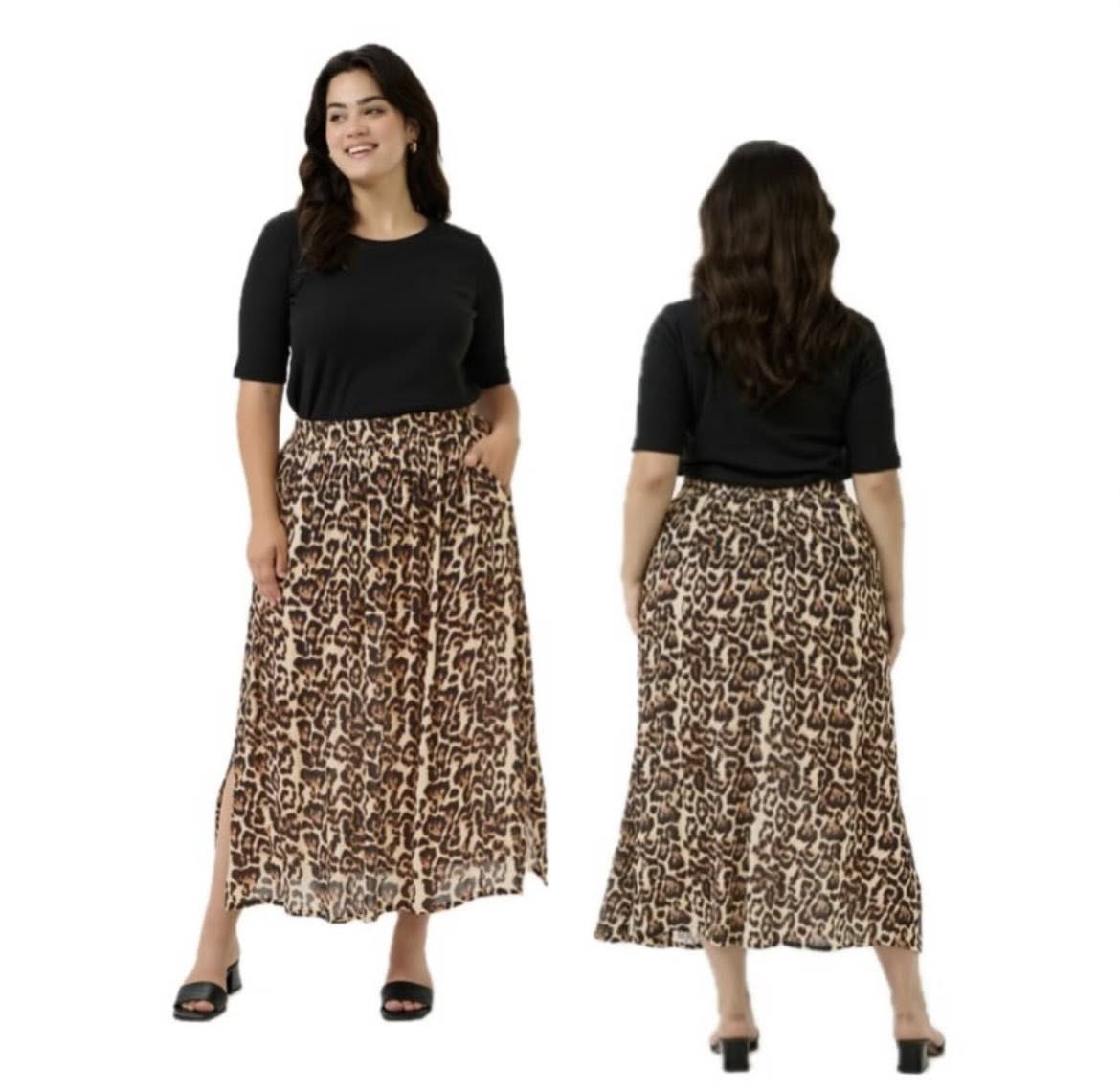 Kaffe Curve Printed Pocket Skirt