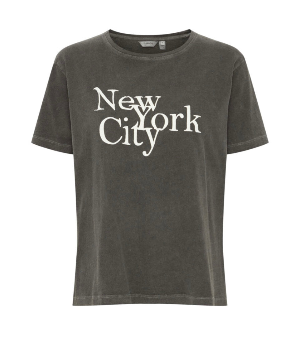 B young Greyish New York T Shirt