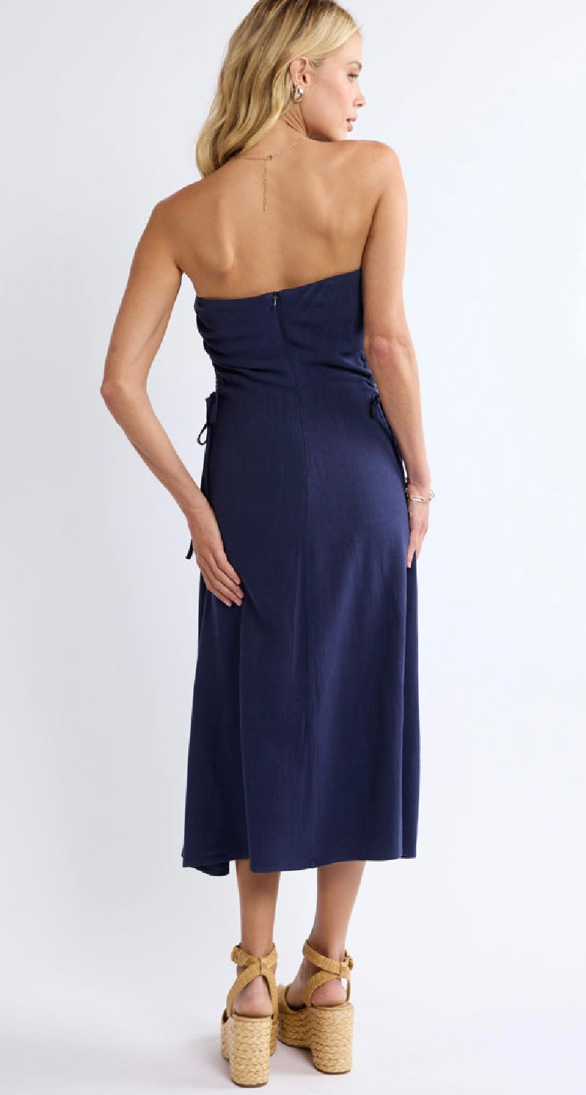 Sage the Label Navy Rouging Tube Dress