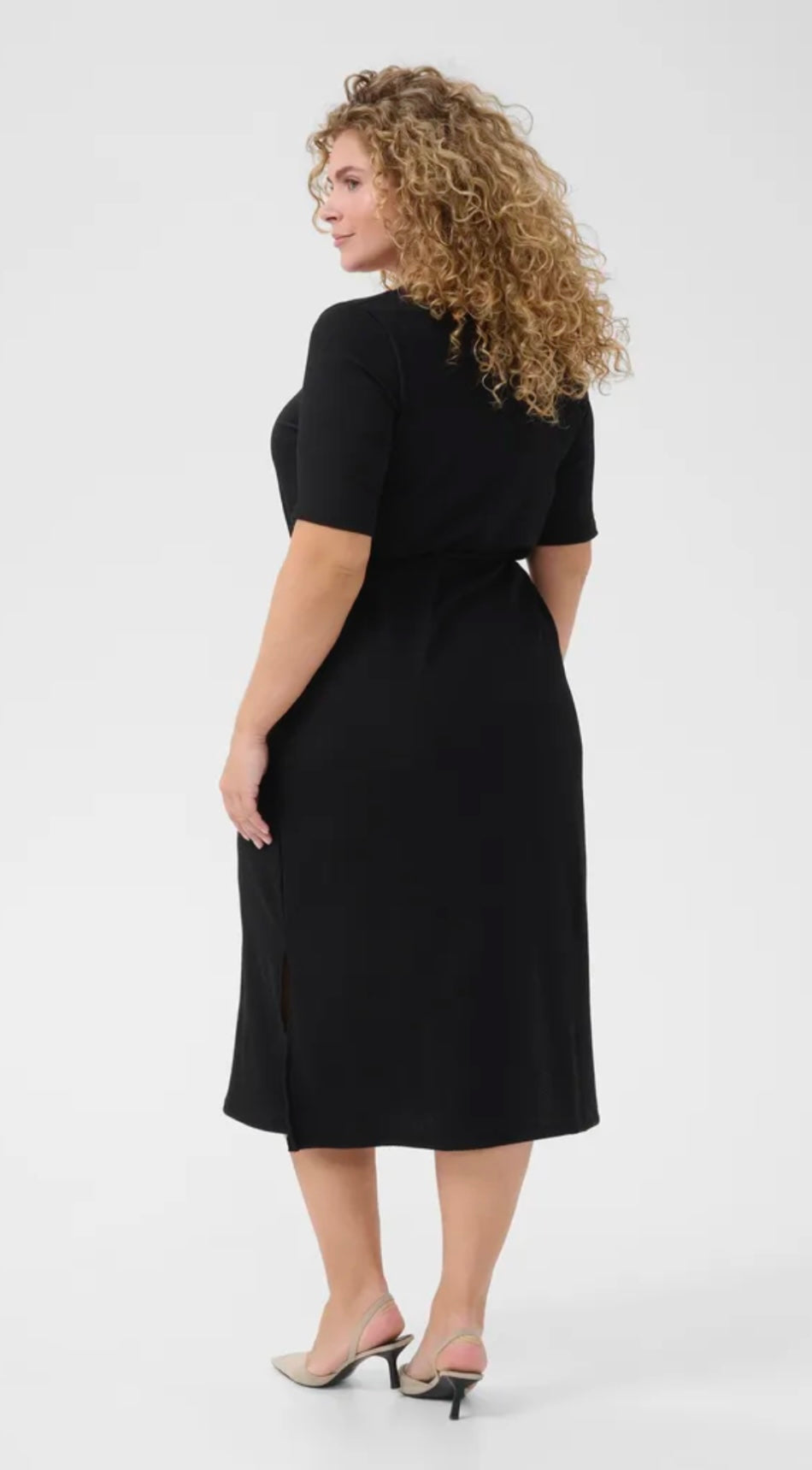 Kaffe Curve Black Long Dress