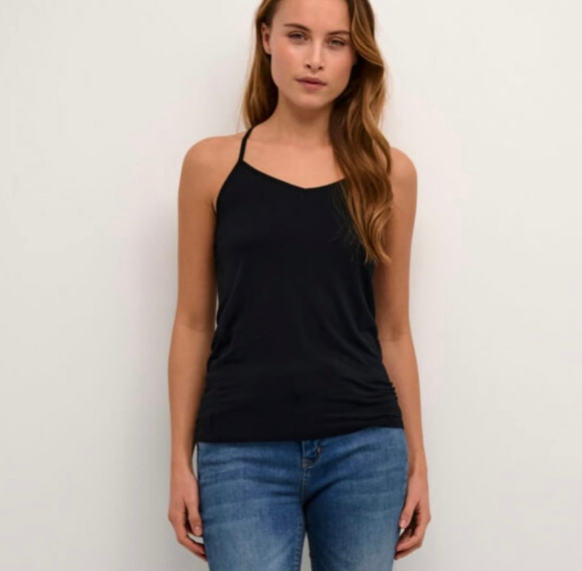 Culture Black Lace Back Tank