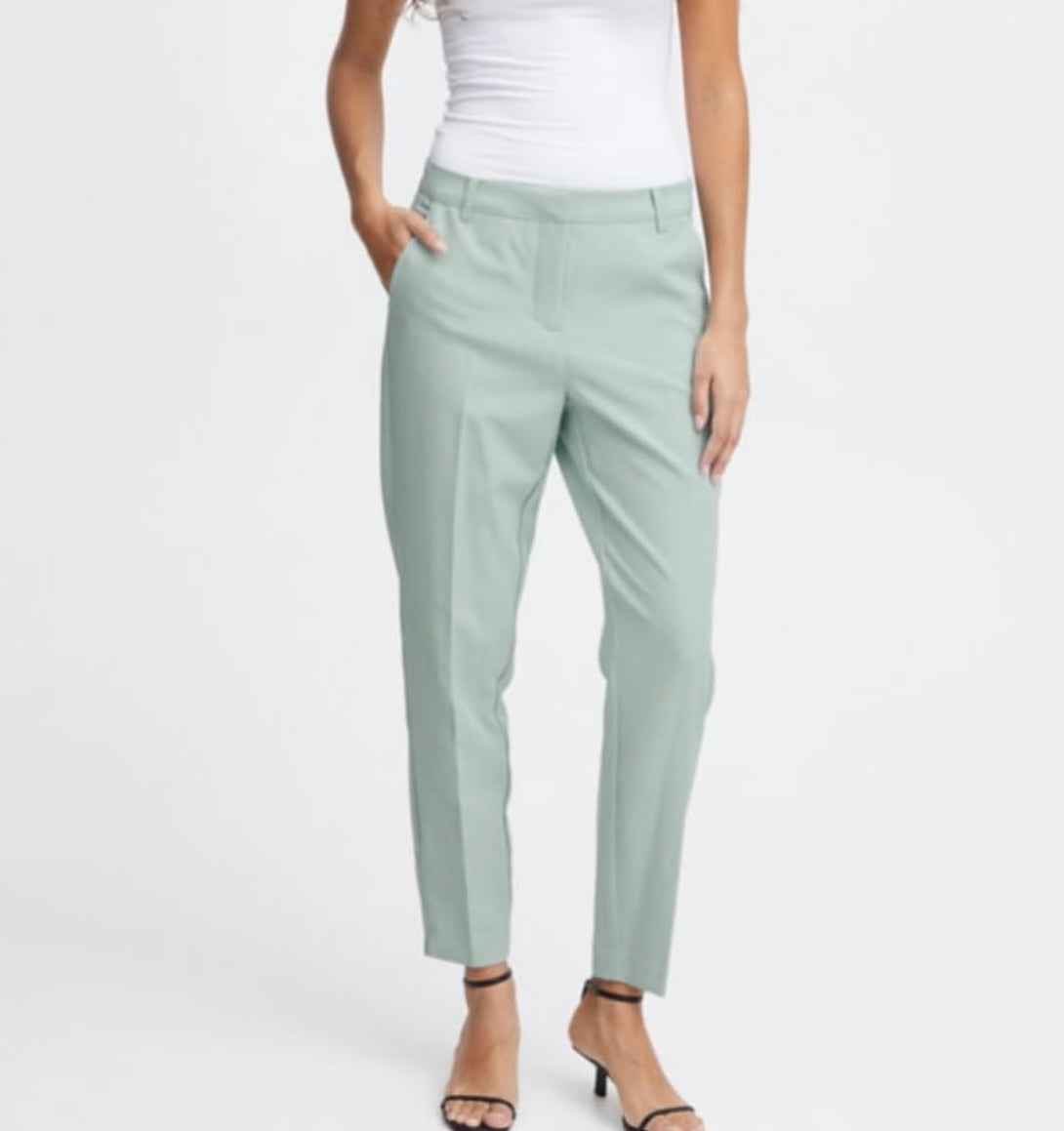 ICHI Ether Straight Leg Ankle Pant