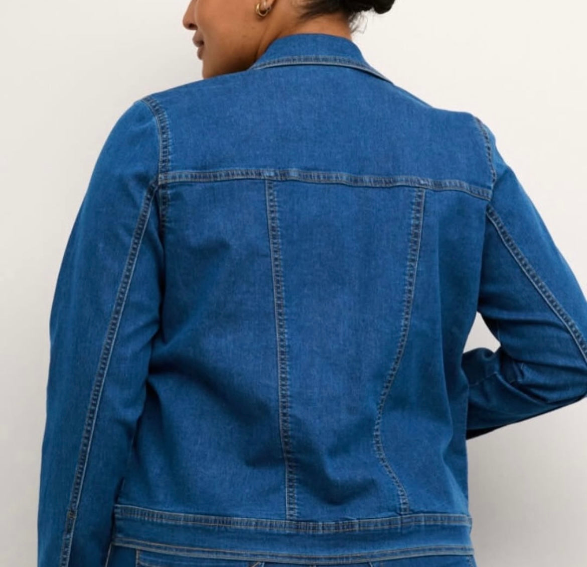 Kaffe Curve Medium Wash Denim Jacket