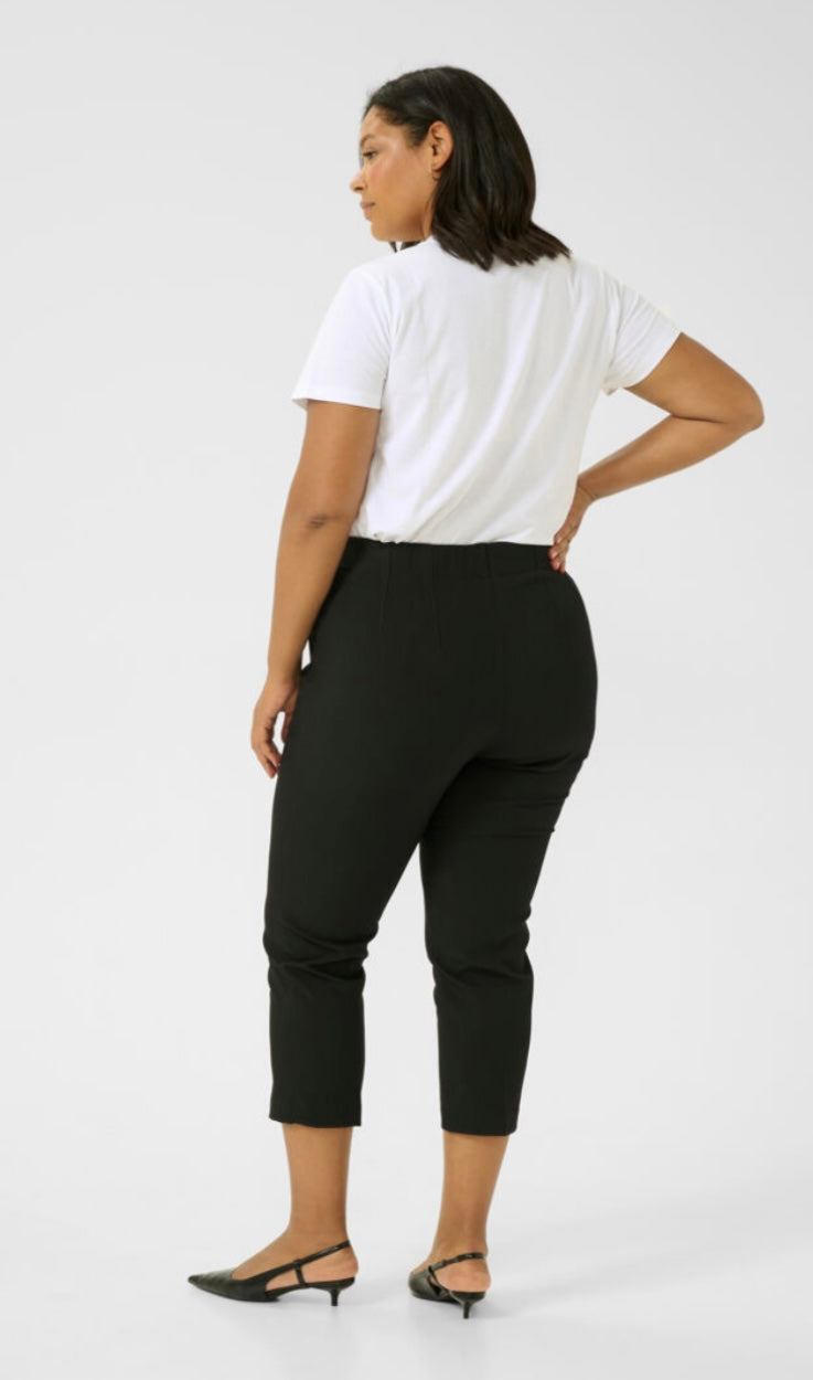 Kaffe Curve Black Ankle Pant