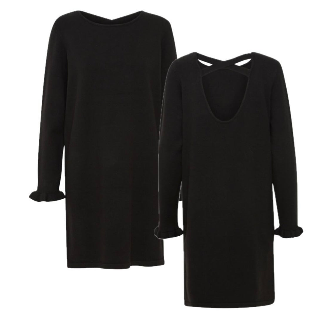 CREAM Black Knit Dress