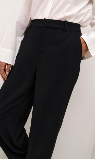 CREAM Black Wide Leg Pant