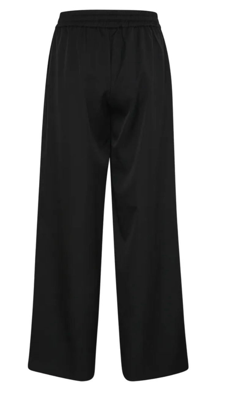 Culture Black Drawstring Wide Leg Pant