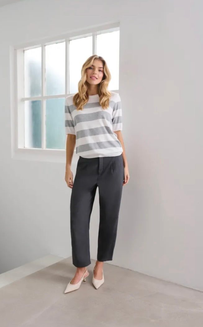 Kaffe Dark Grey Ankle Pant