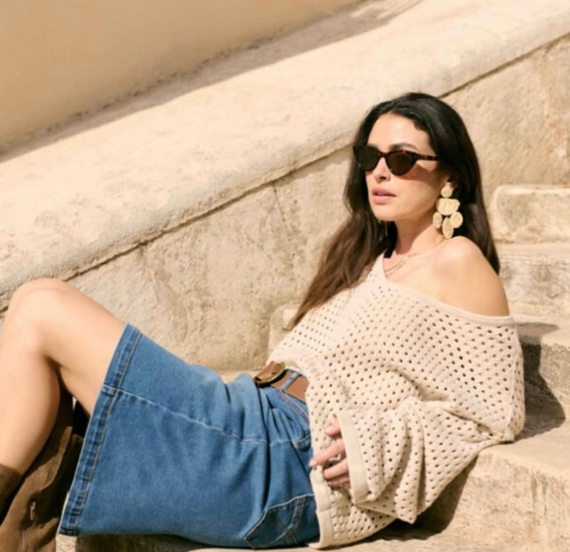 CREAM Burgandy Knit Sweater