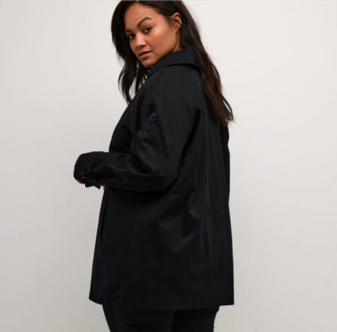 Kaffe Curve Black Light Weight Jacket