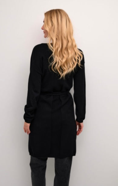 CREAM Black Cardigan with Belt
