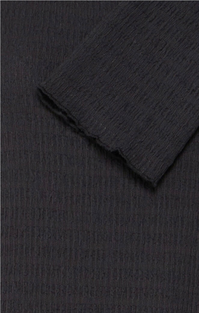 B young Black Long Textured Dress