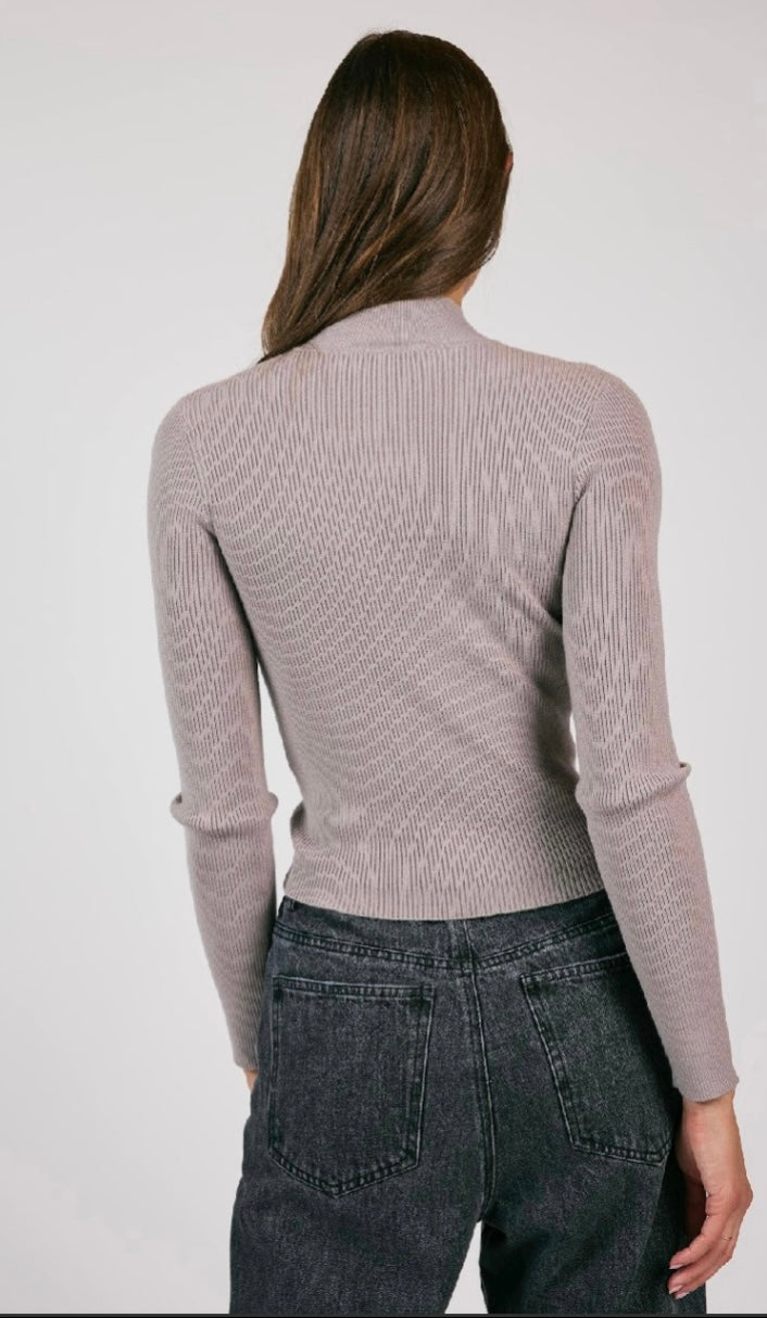 Sage the Label Ribbed Slim Fit Sweater