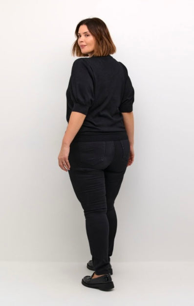 Kaffe Curve Black Lurex 3/4 Top
