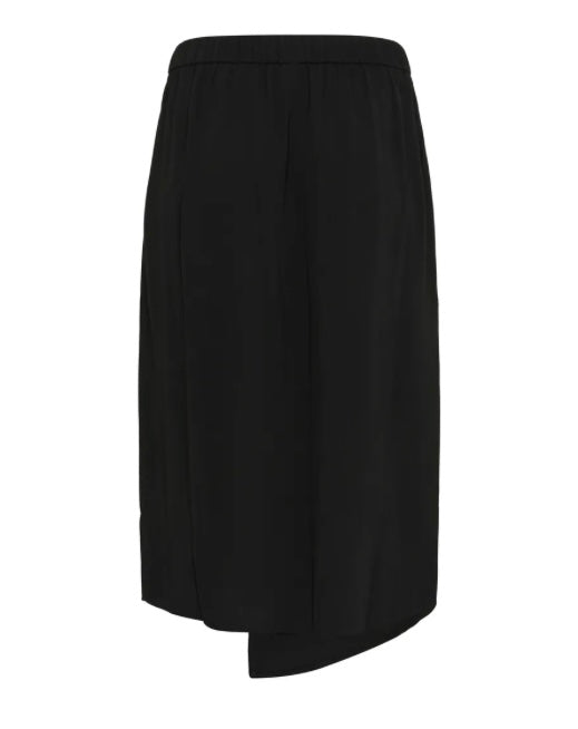 Kaffe Curve Black Wrap Skirt