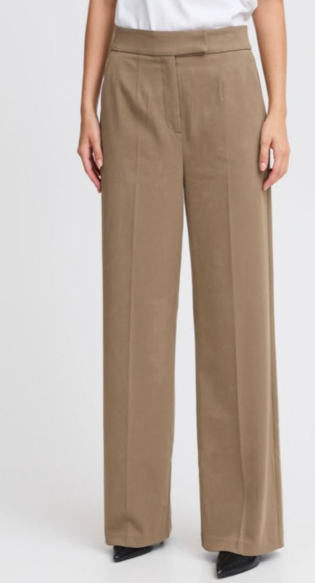 B young Brown Straight Leg Pant