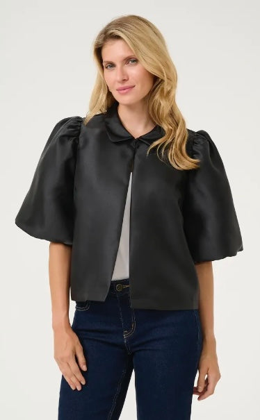 Culture Black Bubble Sleeve Jacket
