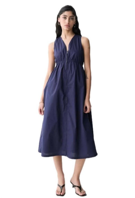 DeLuc Navy Zip Dress