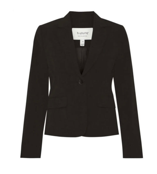 B young Black Cropped Blazer