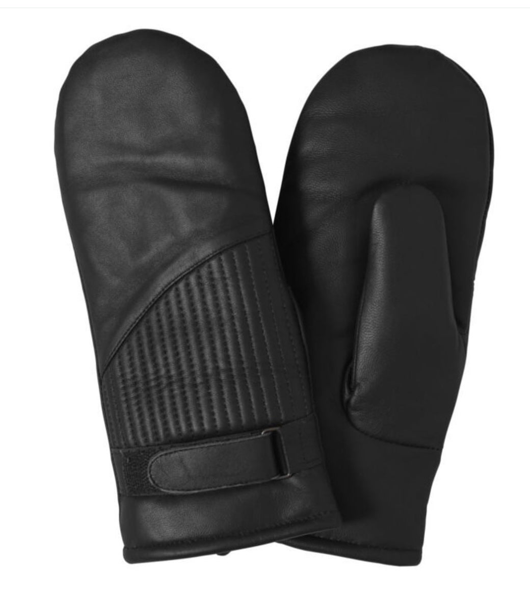 ICHI Leather Mittens