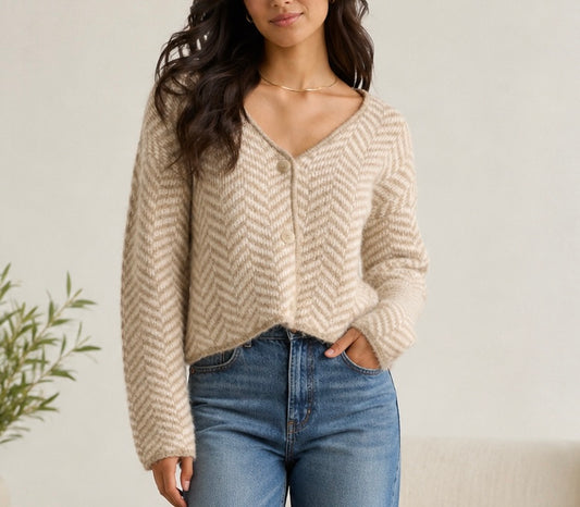 Z Supply Stripe Buttoned Cardigan