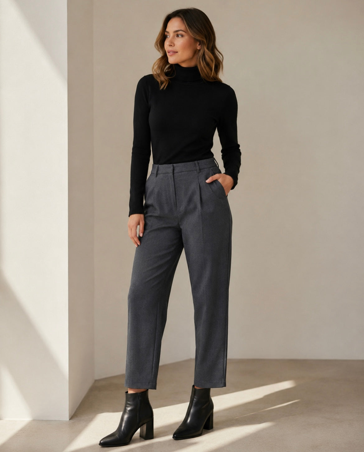 Kaffe Dark Grey Ankle Pant