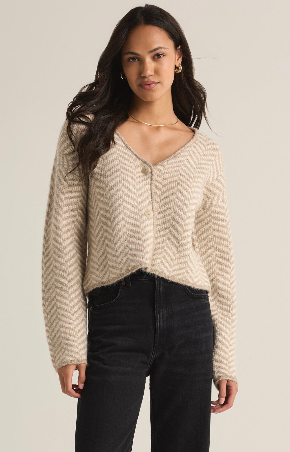 Z Supply Stripe Buttoned Cardigan
