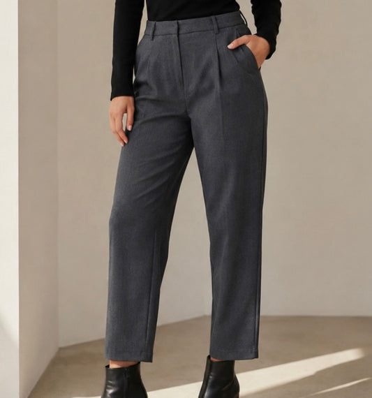 Kaffe Dark Grey Ankle Pant