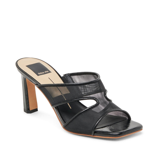 Dolce Vita Black Mesh Heels