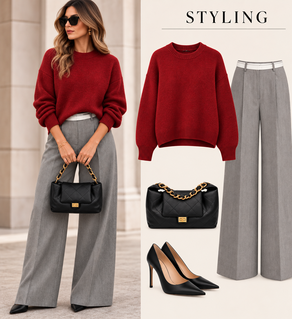 Double Zero Knit Burgandy Sweater