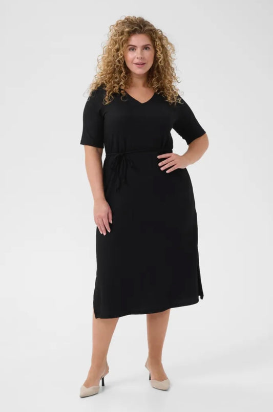 Kaffe Curve Black Long Dress