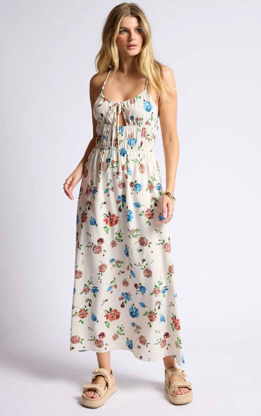 Sage the Label Linen Blend Floral Dress