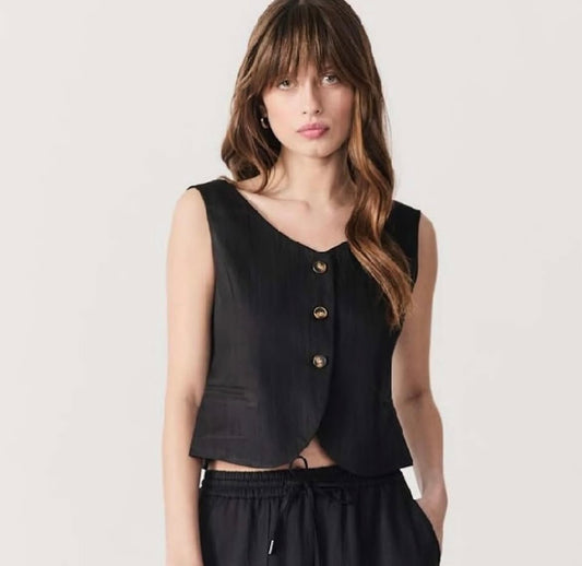Deluc Black 3 Button Vest