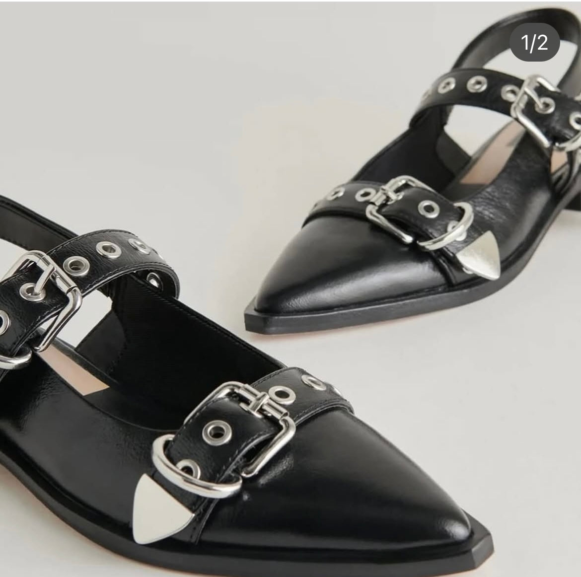Dolce Vita Midnight Crinkle Buckle Sandal
