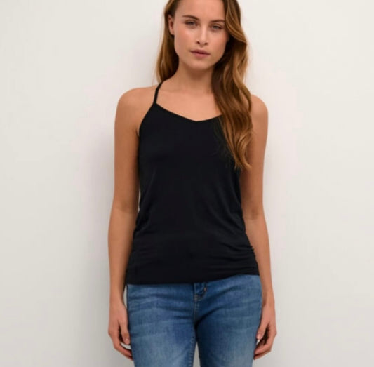 Culture Black Lace Back Tank