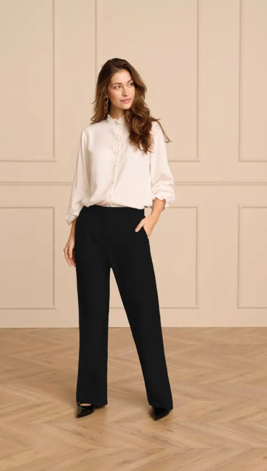 CREAM Black Wide Leg Pant
