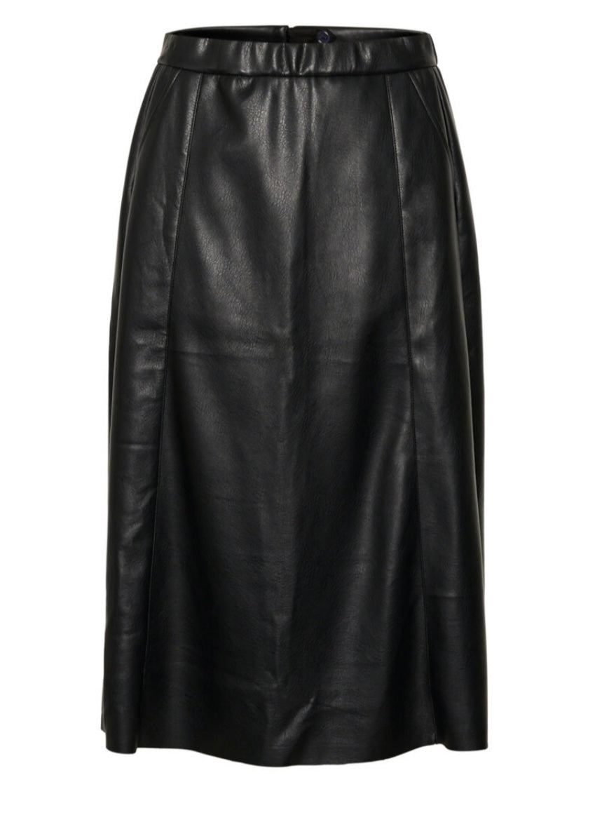 CREAM Black Faux Skirt