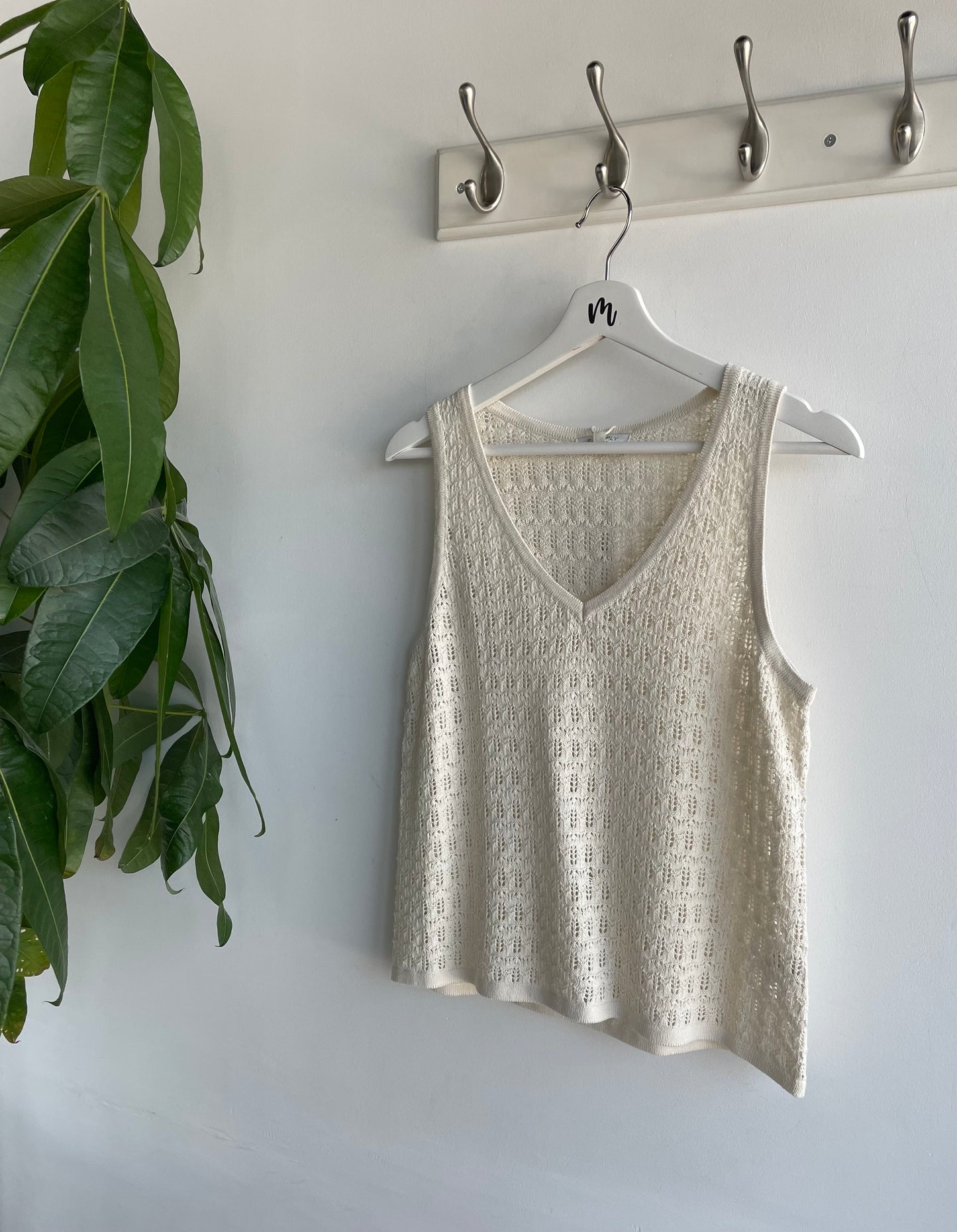 Z Supply Cream V Neck Knit Tank