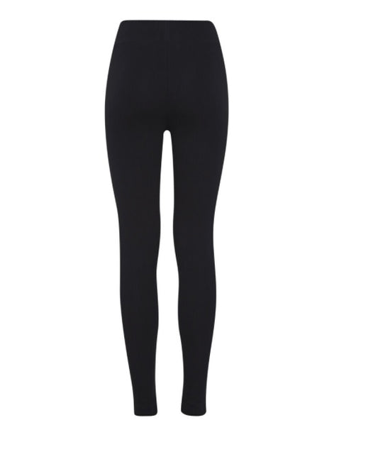 B young Black Ribbed Slim Fit Leggings