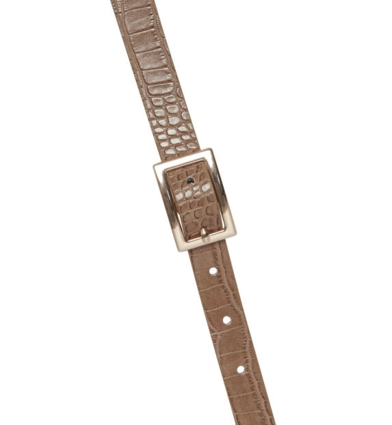 ICHI Caramel Gold Buckle Belt