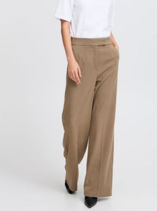 B young Brown Straight Leg Pant
