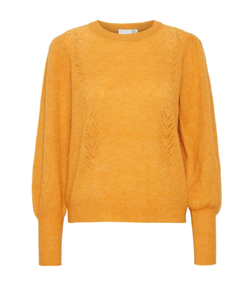 ICHI Yellow Knit Sweater