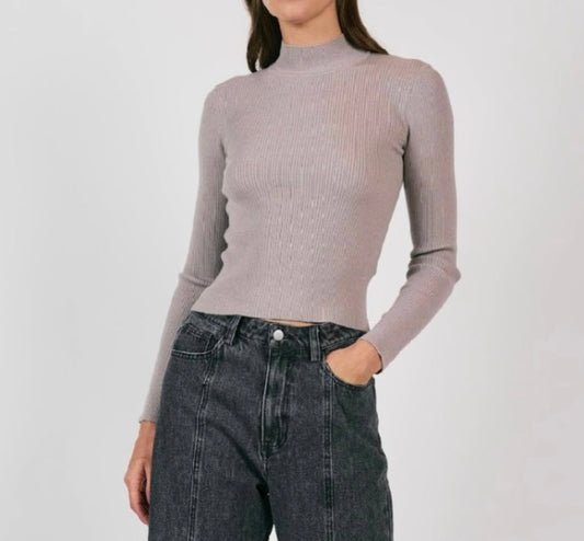 Sage the Label Ribbed Slim Fit Sweater
