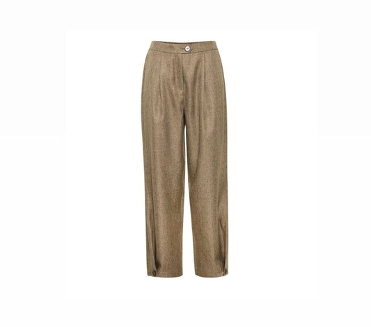 B young Brown Mixed Barrel Pant
