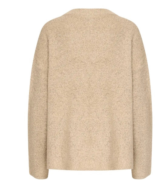 B young Taupe V Neck Sweater
