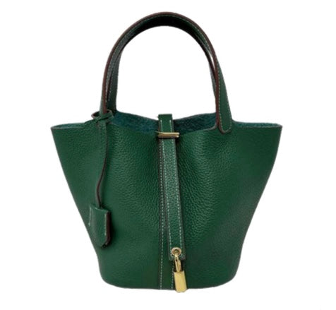 Genuine Leather Green Bag