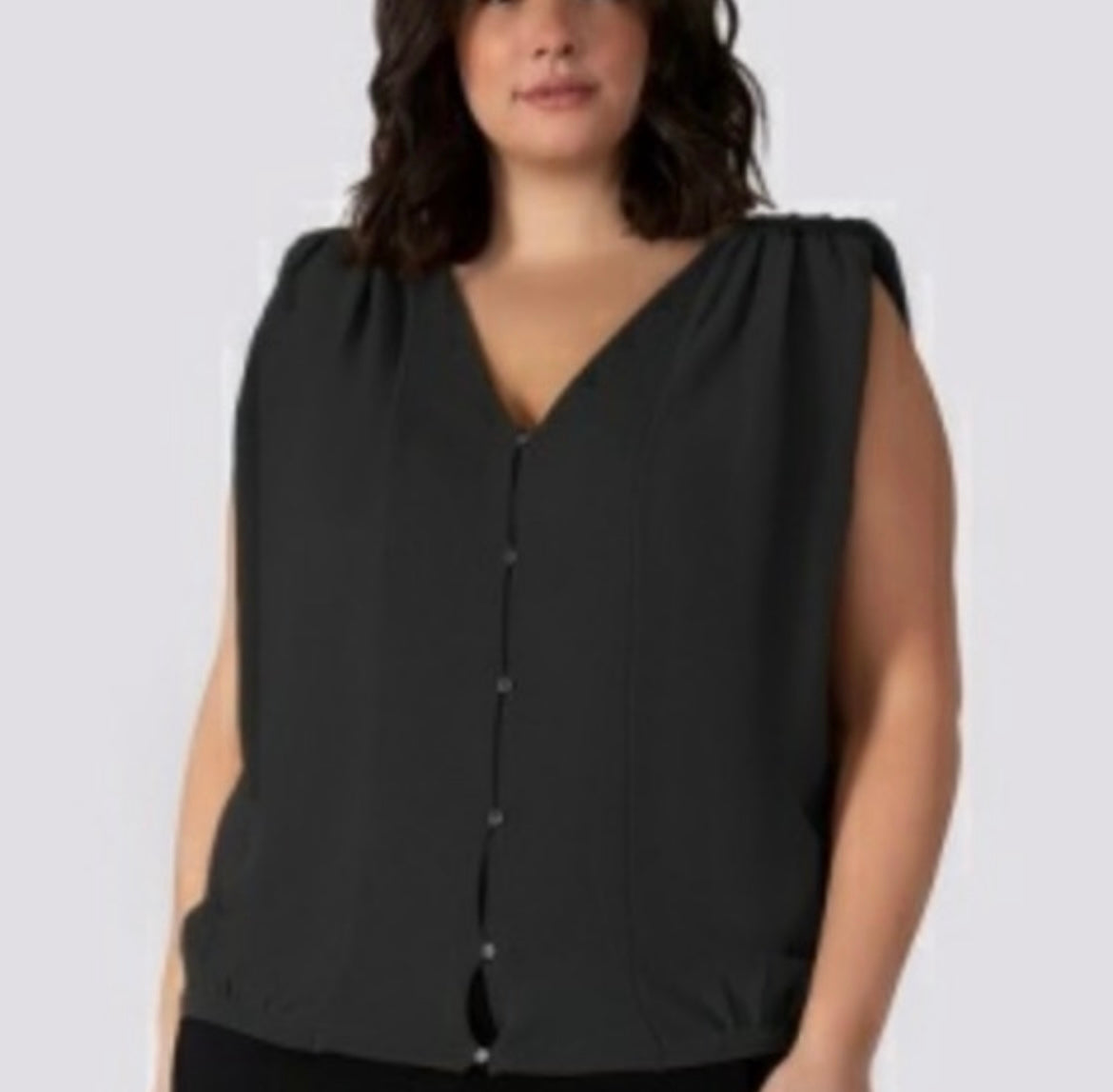Dex Plus Black Button SL Top