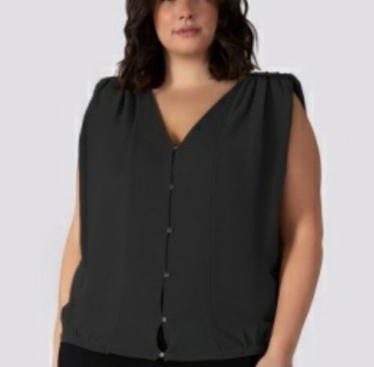 Dex Plus Black Button SL Top