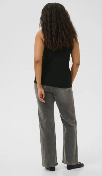 Kaffe Curve Tank with Lace Trimming