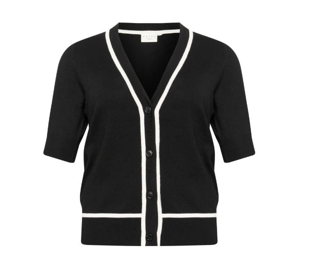 Kaffe Curve Black 3 Quarter Sleeve Cardigan